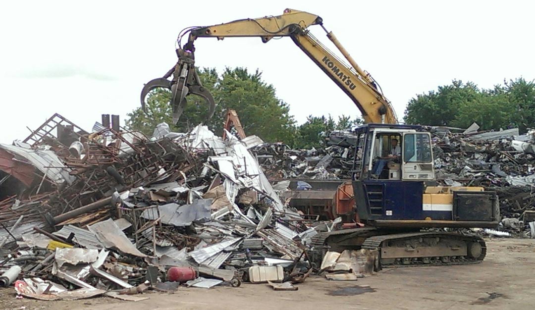 metal recycling excavator rock valley ia